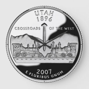 Horloge du quartier de l'État de Faux Utah