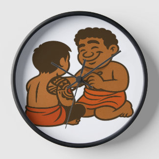 Horloge Dumi Tatau Artist Clock