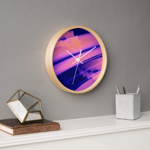 HORLOGE EAU DE CHUTE ABSTRAITE