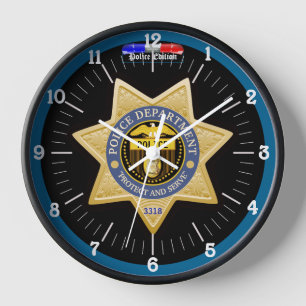 Horloge Edition Police personnalisée