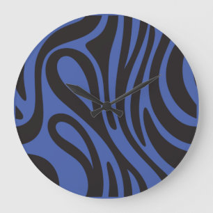 Horloge Effet Zèbre Africain.Nature et minimaliste