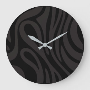Horloge Effet Zèbre Africain.Nature et minimaliste