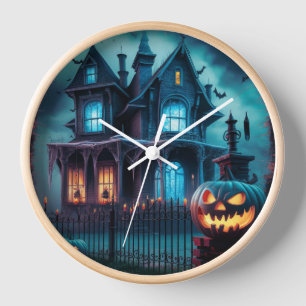 Horloge éffrayante Citrouille Halloween