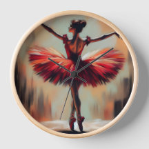Elégant Pastel Ballerina en Tutu rouge