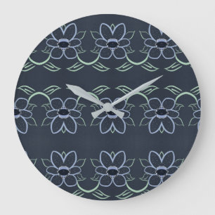 Horloge Élégante Avec Bleu Marine