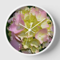 Elégante hydrangée fleurie jaune rose