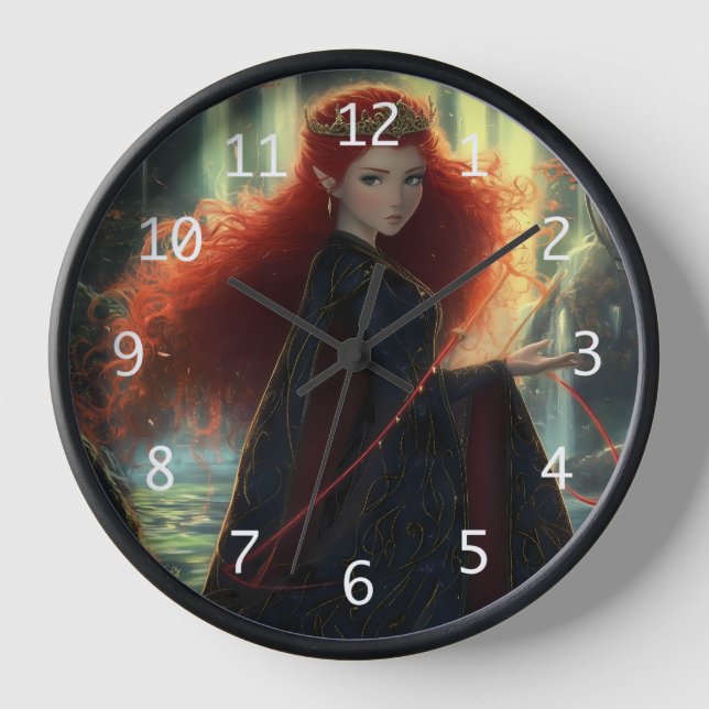 Horloge Elfe mystique dans une forêt d'Imaginaires (Recto)