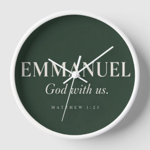 Horloge EMMANUEL   Matthieu 1:23   Noël
