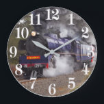 Horloge en Acrylique<br><div class="desc">Train à vapeur à pleine vitesse</div>