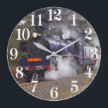 Horloge en Acrylique<br><div class="desc">Train à vapeur à pleine vitesse</div>