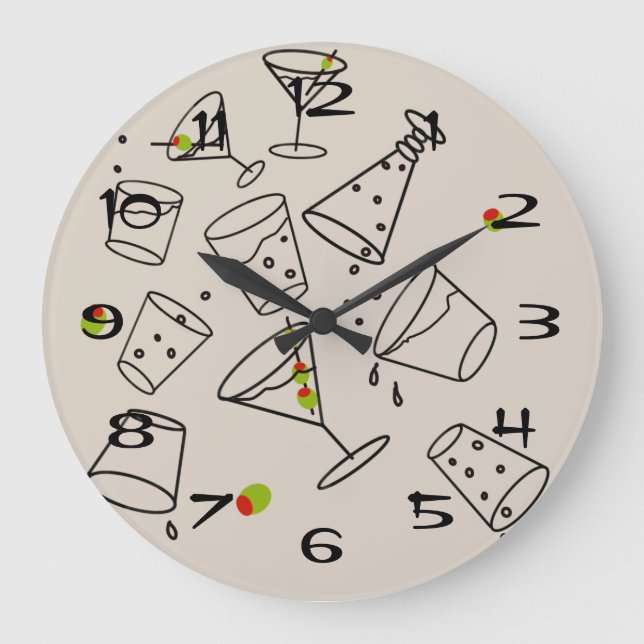 Horloge en Acrylique Boissons (Recto)
