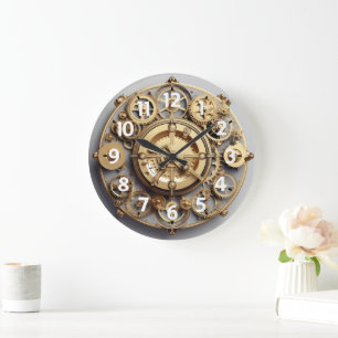 Horloge en acrylique Faux engrenage Works
