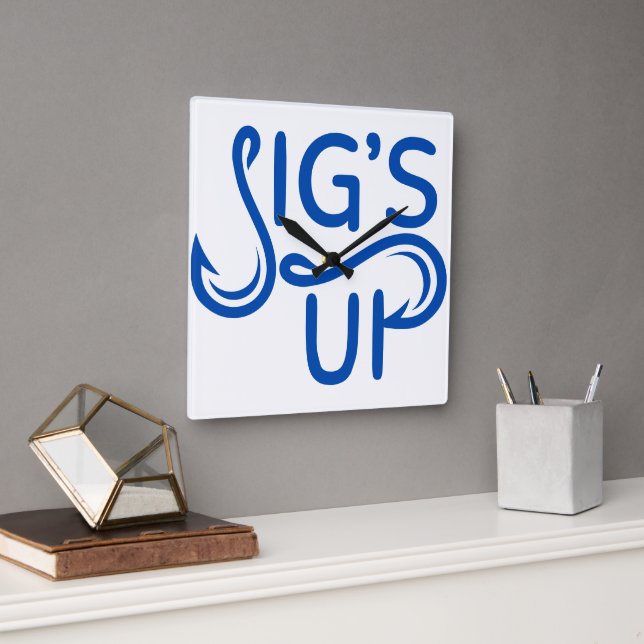 Horloge en Acrylique. Jigs Debout. (Bureau)