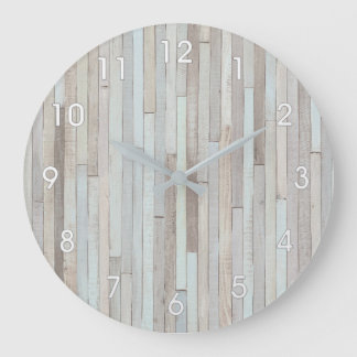 HORLOGE EN BOIS DE PLAGE DE PASTEL