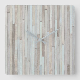 HORLOGE EN BOIS DE PLAGE DE PASTEL