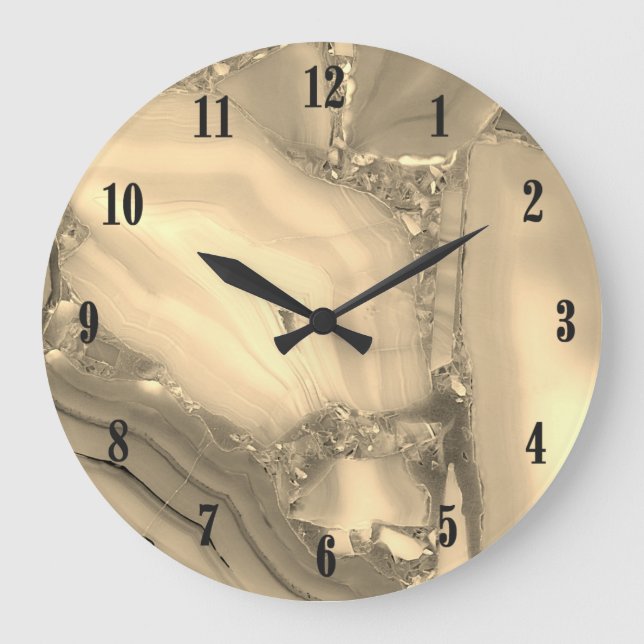 Horloge en marbre marron (Recto)