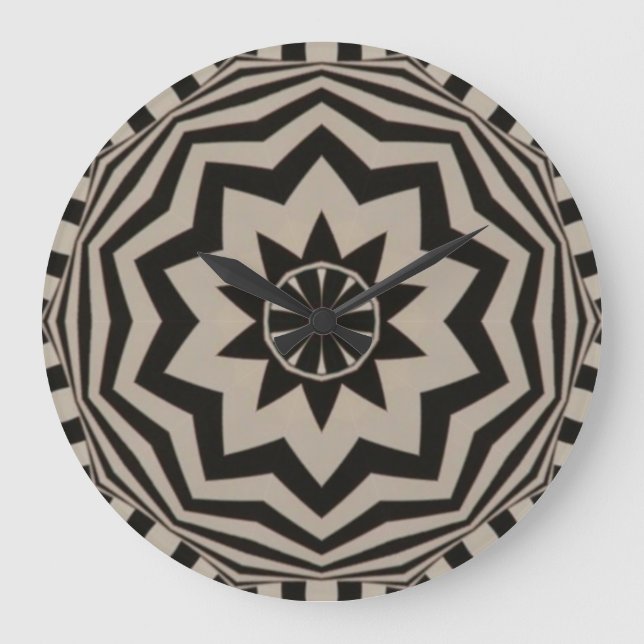 Horloge en noir et blanc gras (Recto)