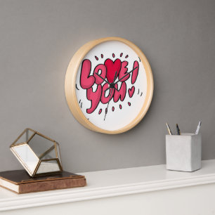 Horloge "Enchantement d'amour éternel - Cristal romantique