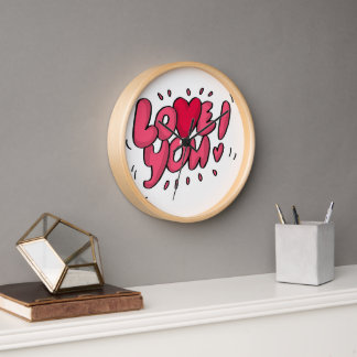 Horloge "Enchantement d'amour éternel - Cristal romantique