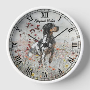 Horloge Épagneul breton