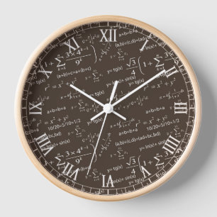Horloge Équations amusantes pour les professeurs de mathém