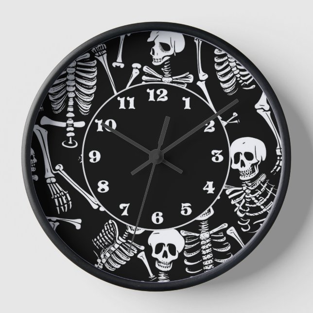 Horloge Équipe de squelette (Recto)