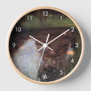 Horloge Etang de calme sur le terrain du Château de Kammer