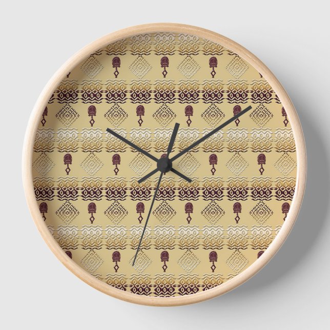 Horloge ethnic african tribal patall (Recto)