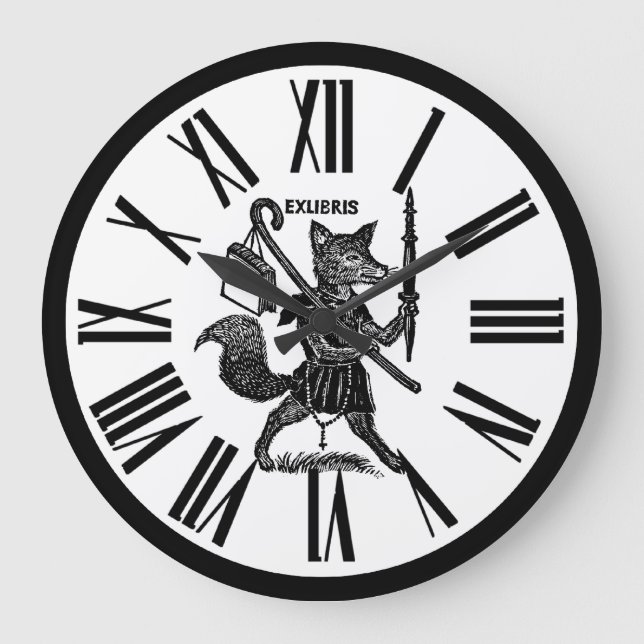 Horloge ex noire et blanche de Libris (Recto)