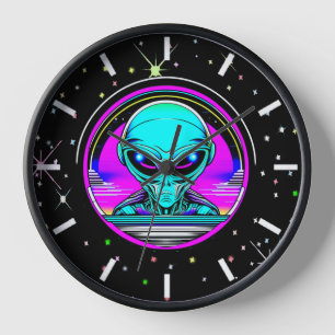 Horloge Extraterrestre Alien volant un OVNI