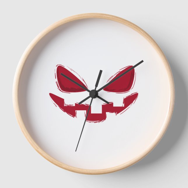 Horloge Face Citrouille Halloween (Recto)
