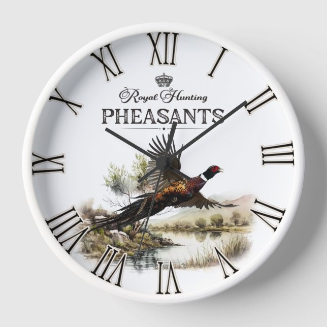 Horloge Faisans, chasse royale (Recto)