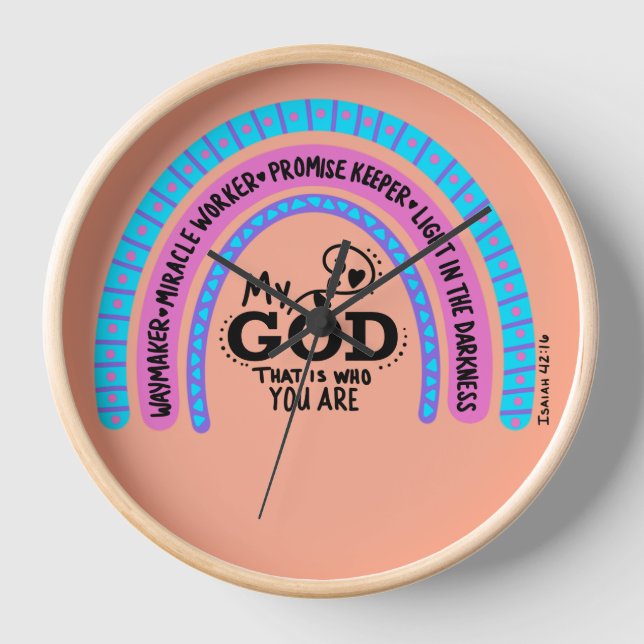 Horloge Faiseur de chemin Ouvrier de miracles Mon Dieu C'e (Recto)