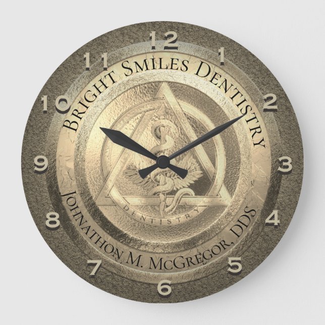 Horloge faite sur commande de dentiste d'or (Recto)