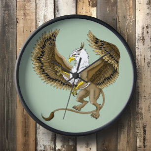 Horloge Fantaisie de Gryphe Griffin Mythologie