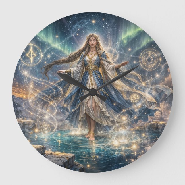 Horloge Fantastique Sorcière Céleste – Mystique Bl (Recto)
