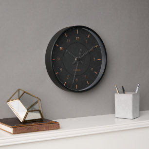 Horloge Faux Noir Moderne