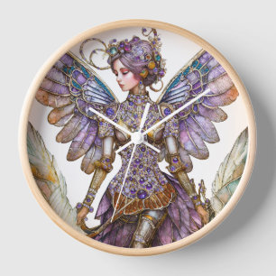 Horloge Fée en sucre précieuse parée de joyaux