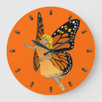 Horloge fée Féeries papillon Horloge murale Art fé