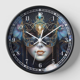 Horloge Femme d'Imaginaire portant un masque