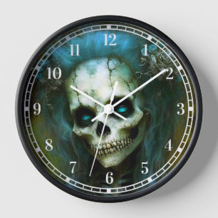 Horloge Femme morte Squelette Horreur