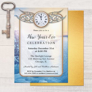 Horloge festive Invitation du Nouvel An