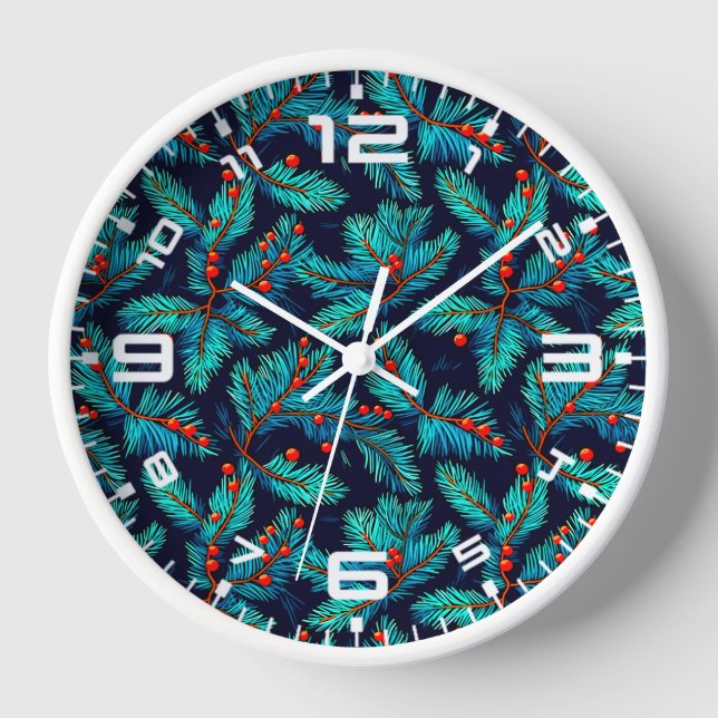 Horloge Fir de Noël Motif-82397 (Recto)