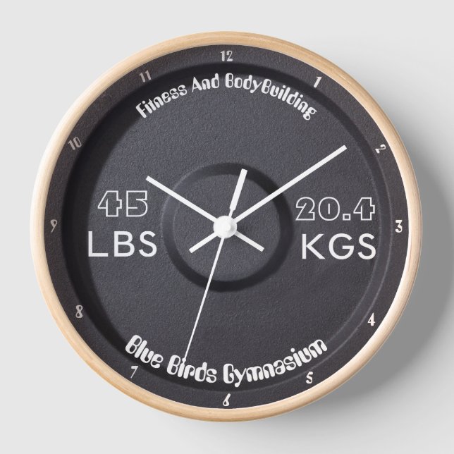 Horloge Fitness Et Bodybuilding Gymnasium 45 LBS/20.4KGS (Recto)