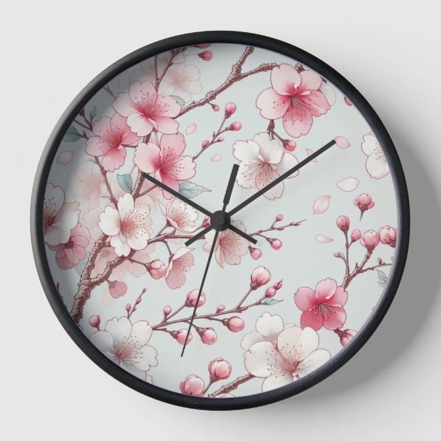 Horloge Fleur de cerise (Recto)