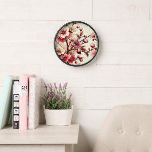 Horloge Fleur de Cerisier
