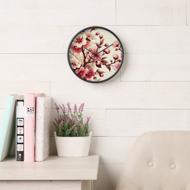 Horloge Fleur de Cerisier (Salle de lecture)