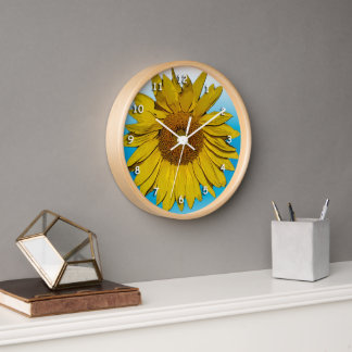 Horloge - Fleur de tournesol