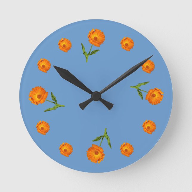Horloge - Fleurs de Calendula (Recto)