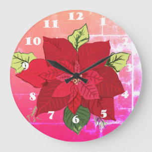 Horloge florale de Noël